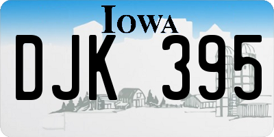 IA license plate DJK395