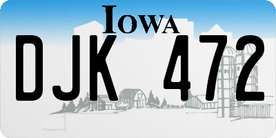 IA license plate DJK472