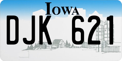 IA license plate DJK621