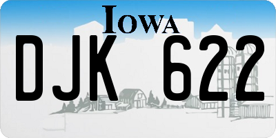 IA license plate DJK622