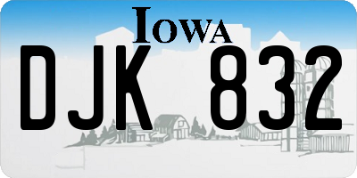 IA license plate DJK832