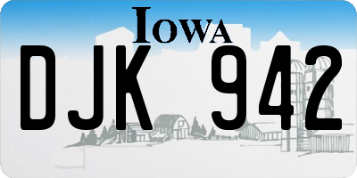 IA license plate DJK942