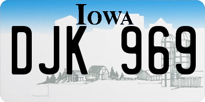 IA license plate DJK969