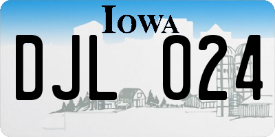IA license plate DJL024