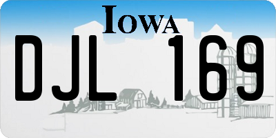 IA license plate DJL169