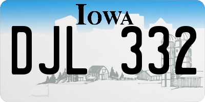 IA license plate DJL332
