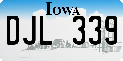 IA license plate DJL339