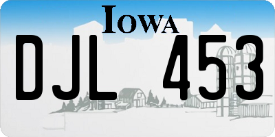 IA license plate DJL453