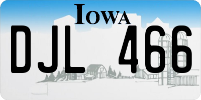 IA license plate DJL466