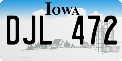 IA license plate DJL472