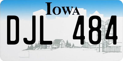 IA license plate DJL484