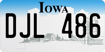 IA license plate DJL486