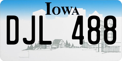 IA license plate DJL488