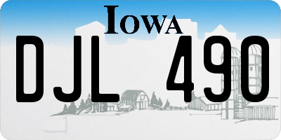 IA license plate DJL490