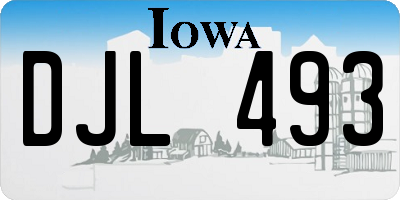 IA license plate DJL493