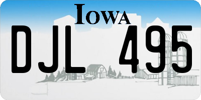 IA license plate DJL495