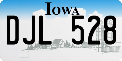 IA license plate DJL528