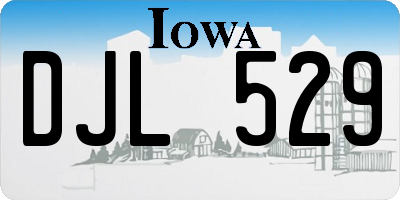 IA license plate DJL529