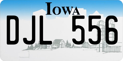 IA license plate DJL556