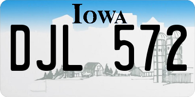 IA license plate DJL572