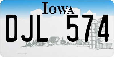 IA license plate DJL574