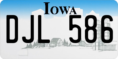 IA license plate DJL586