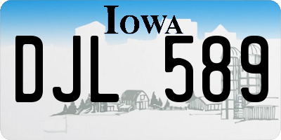 IA license plate DJL589