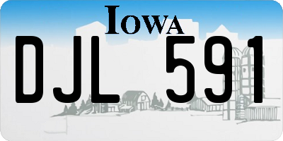 IA license plate DJL591