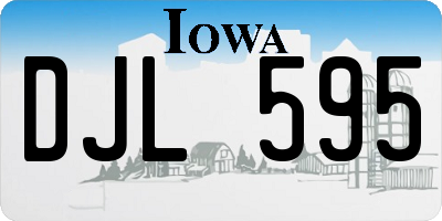 IA license plate DJL595