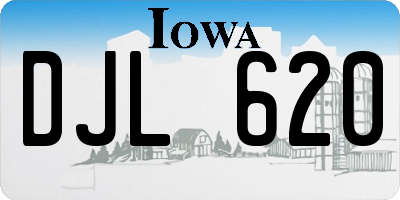 IA license plate DJL620