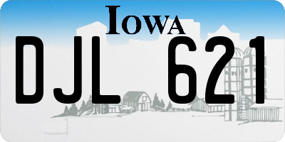 IA license plate DJL621