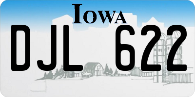 IA license plate DJL622