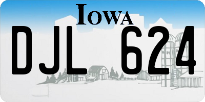 IA license plate DJL624