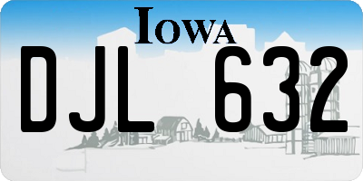 IA license plate DJL632