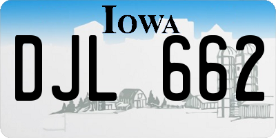 IA license plate DJL662