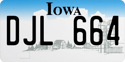 IA license plate DJL664