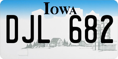 IA license plate DJL682
