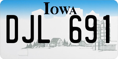IA license plate DJL691