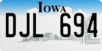 IA license plate DJL694