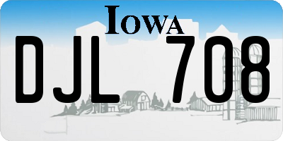 IA license plate DJL708
