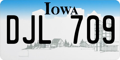 IA license plate DJL709