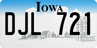 IA license plate DJL721