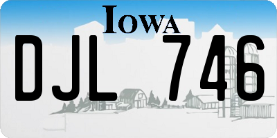 IA license plate DJL746
