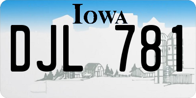 IA license plate DJL781
