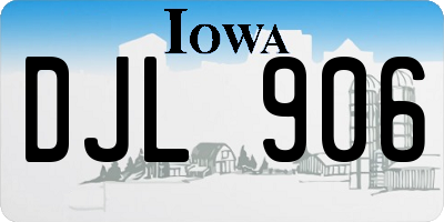 IA license plate DJL906