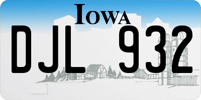 IA license plate DJL932