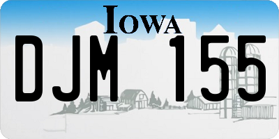 IA license plate DJM155