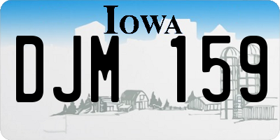 IA license plate DJM159