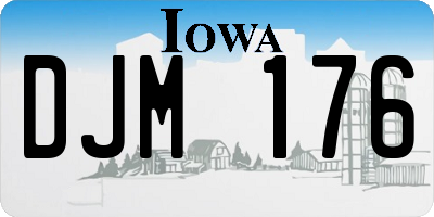 IA license plate DJM176