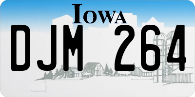IA license plate DJM264